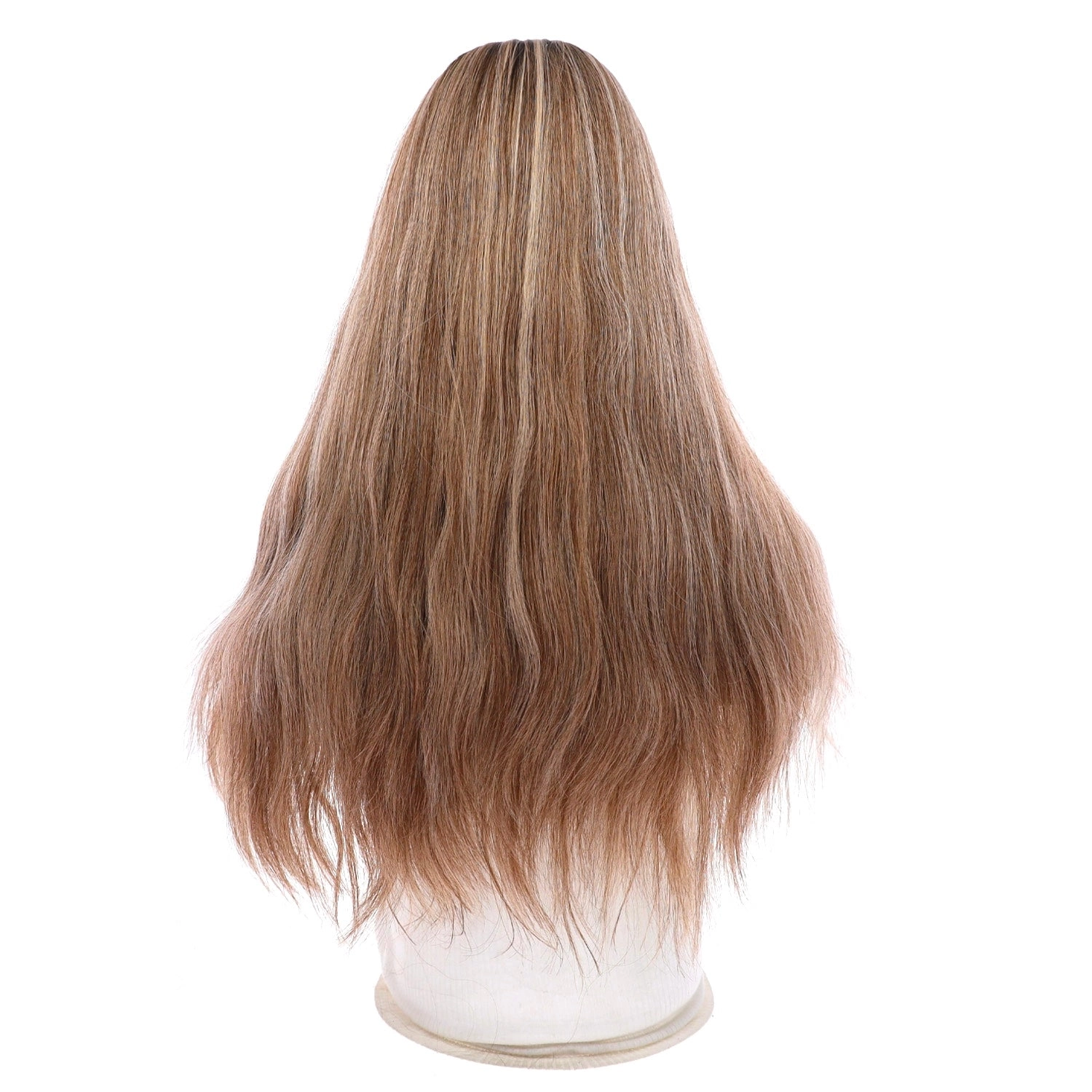 20" Onyx Silk Top Topper Ashy Blonde w/ Highlights Wavy