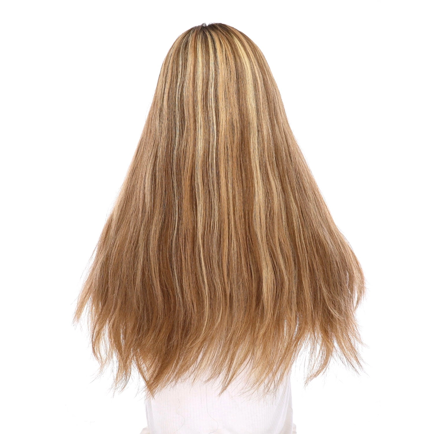 20" Onyx Silk Top Topper Medium Blonde w/ Highlights Slightly Wavy