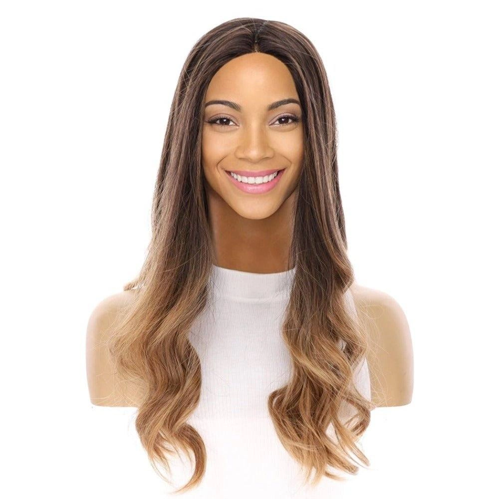 20" Onyx Silk Top Topper Medium Brown Ombre