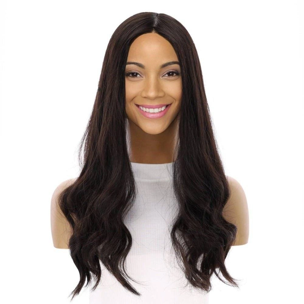 20" Onyx Silk Top Topper Natural Black