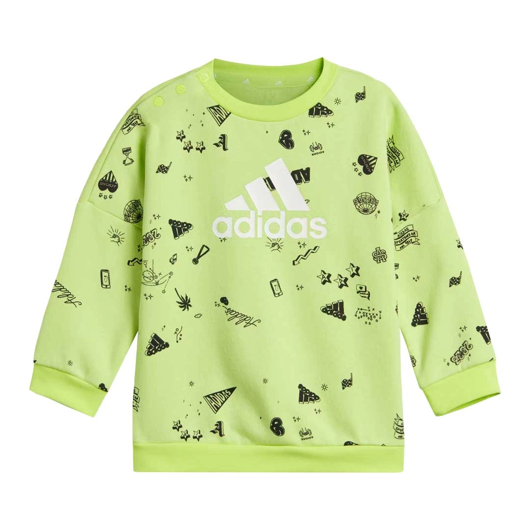 adidas - Kids' (Infant & Toddler) Brand Love Crew & Jogger Set (IA1561)