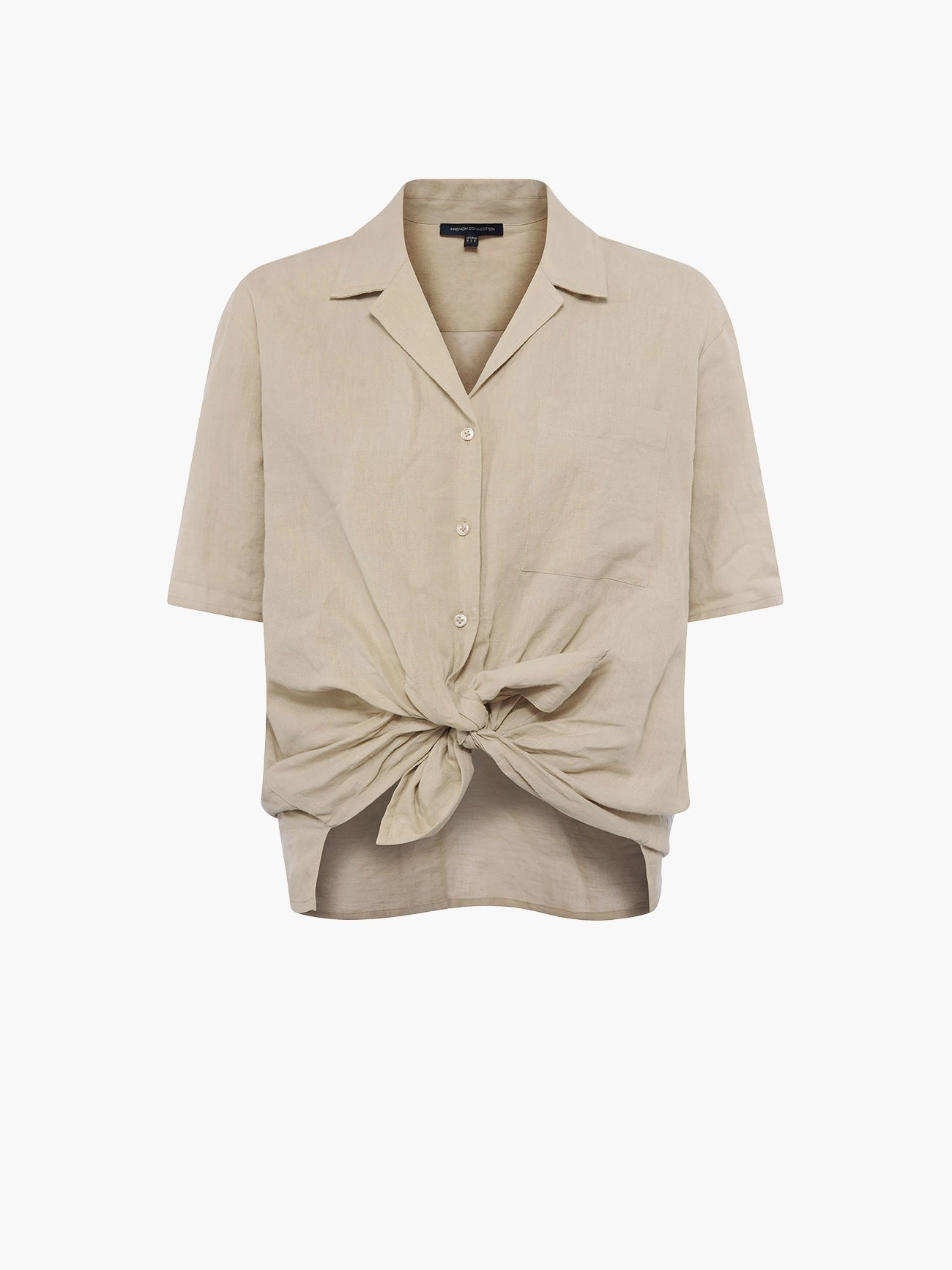 Ahia Cotton-Linen Shirt