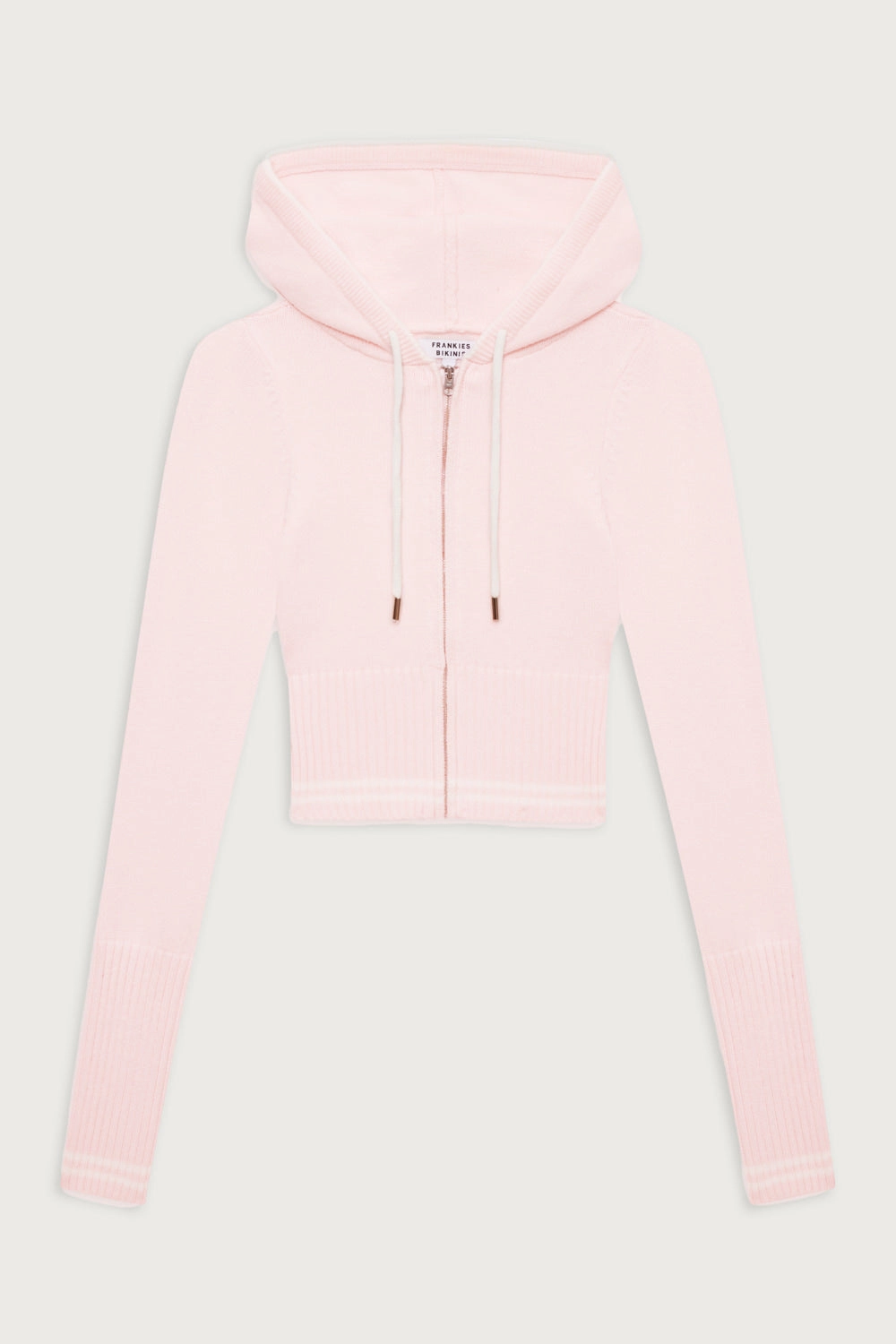 Aimee Cloud Knit Zip Up Hoodie - Rosebud Pink