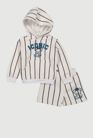 Baby Boys 0-12M Iconic Graphic Sweatshirt and Shorts