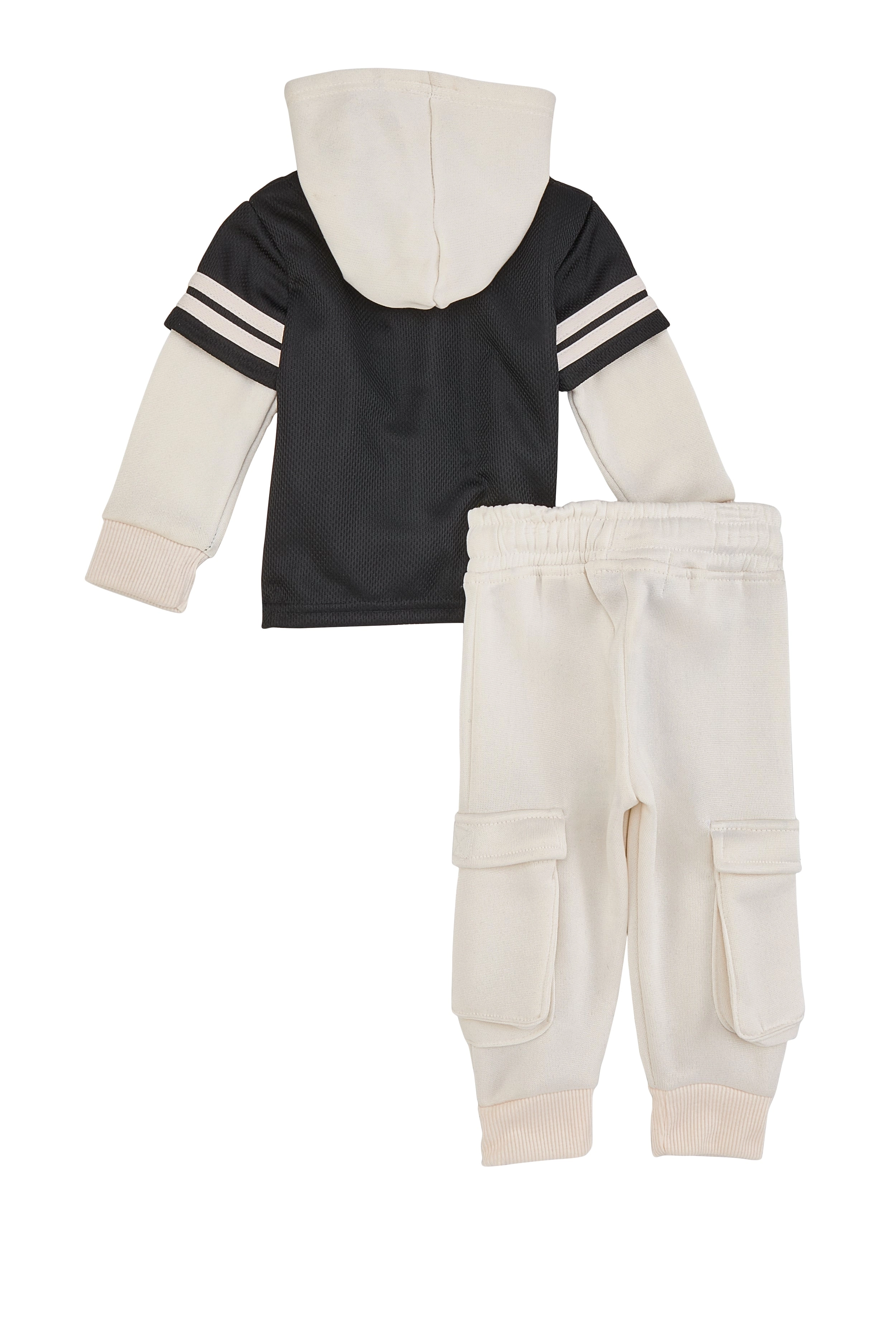Baby Boys 0-9M Hustle Jersey Hoodie and Joggers