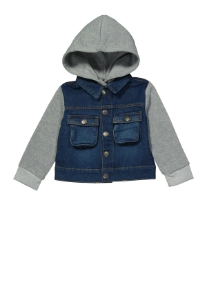 Baby Boys 12-24M Hooded Denim Jacket