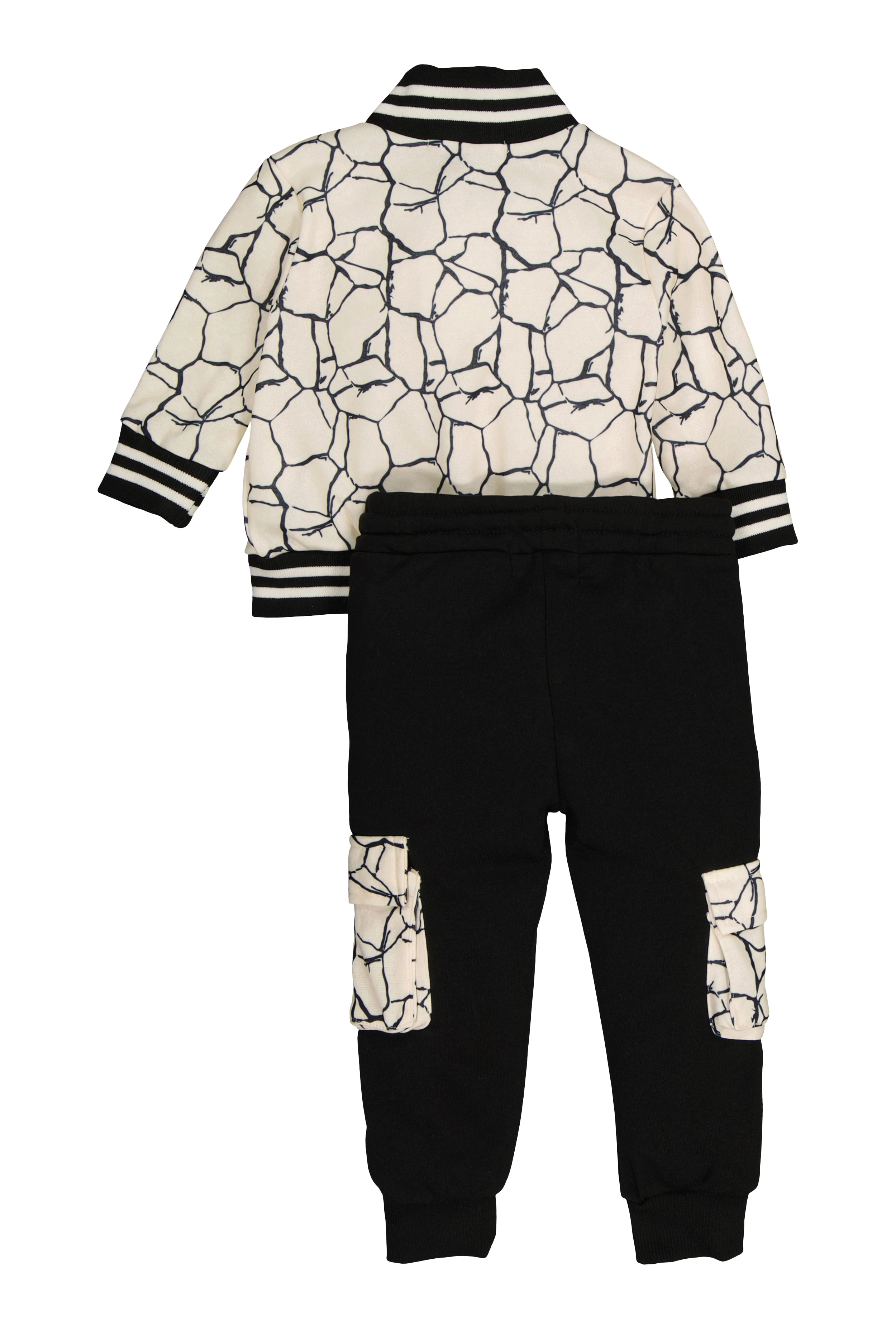 Baby Boys 12-24M Hustle Hard Varsity Jackets and Cargo Joggers