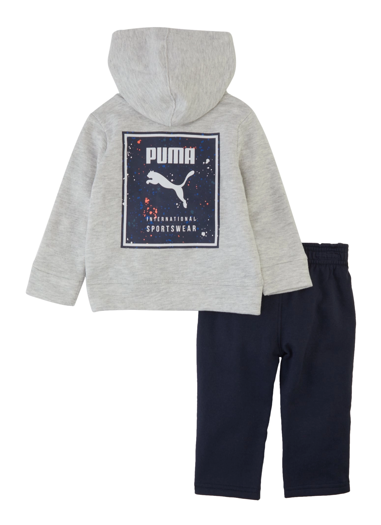 Baby Boys 12-24M Puma Paint Splatter Zip Front Hoodie and Track Pants