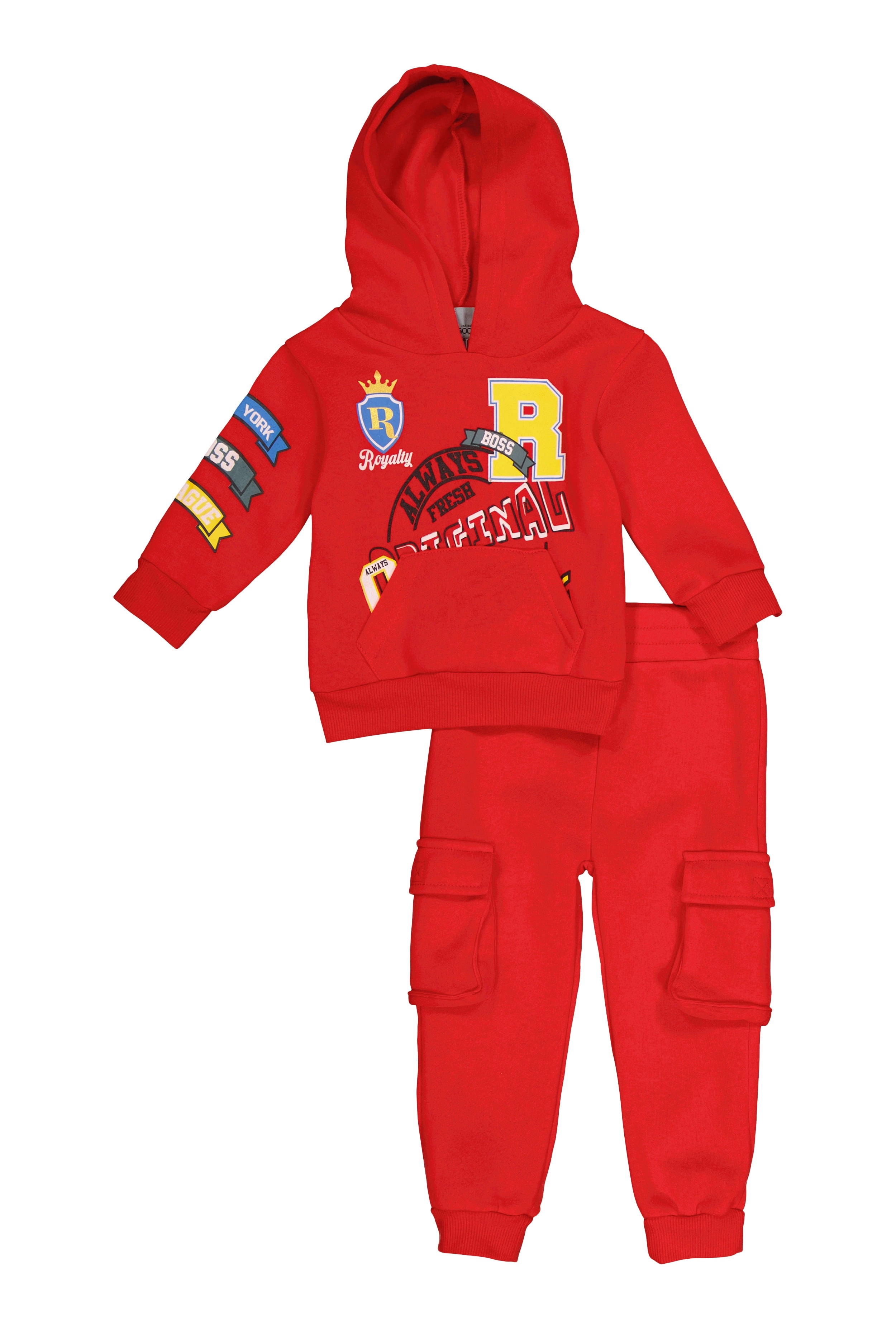 Baby Boys 12-24M Royalty Graphic Sweatshirt and Cargo Joggers