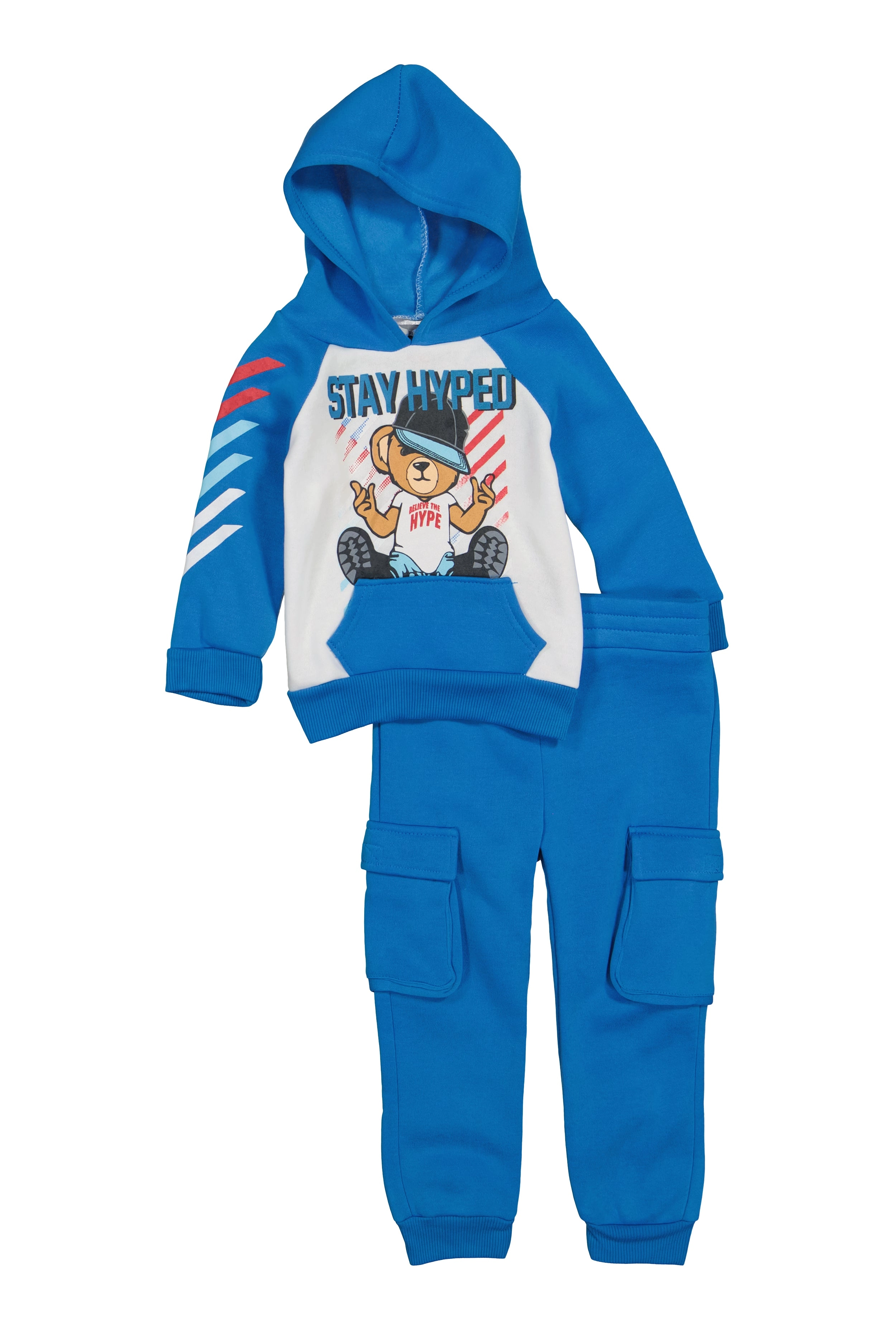 Baby Boys 12-24M Stay Hyped Hoodie and Cargo Joggers
