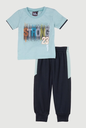 Baby Boys 12-24M Strong Graphic Tee and Joggers