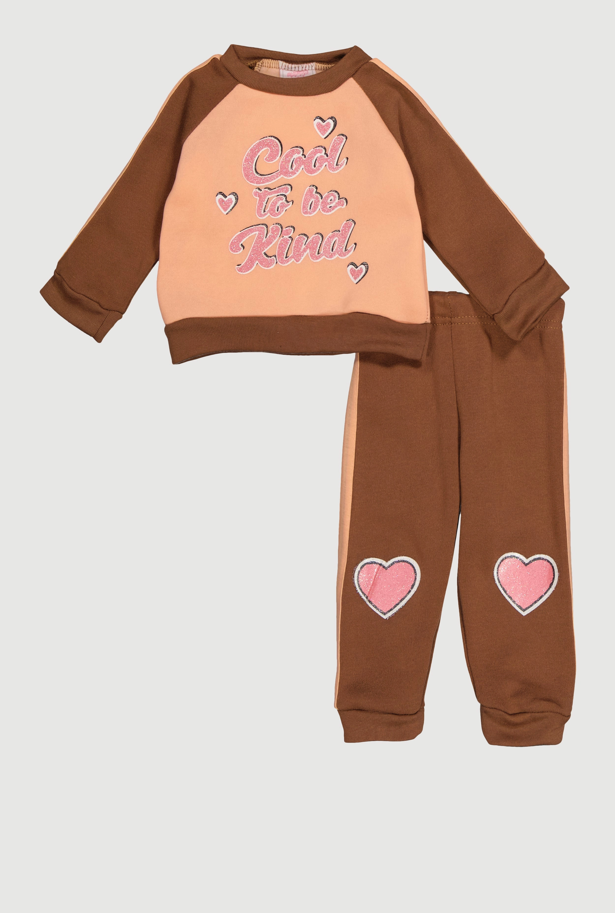 Baby Girls 12-24M Cool To Be Kind Graphic Sweatshirt and Sweatpants