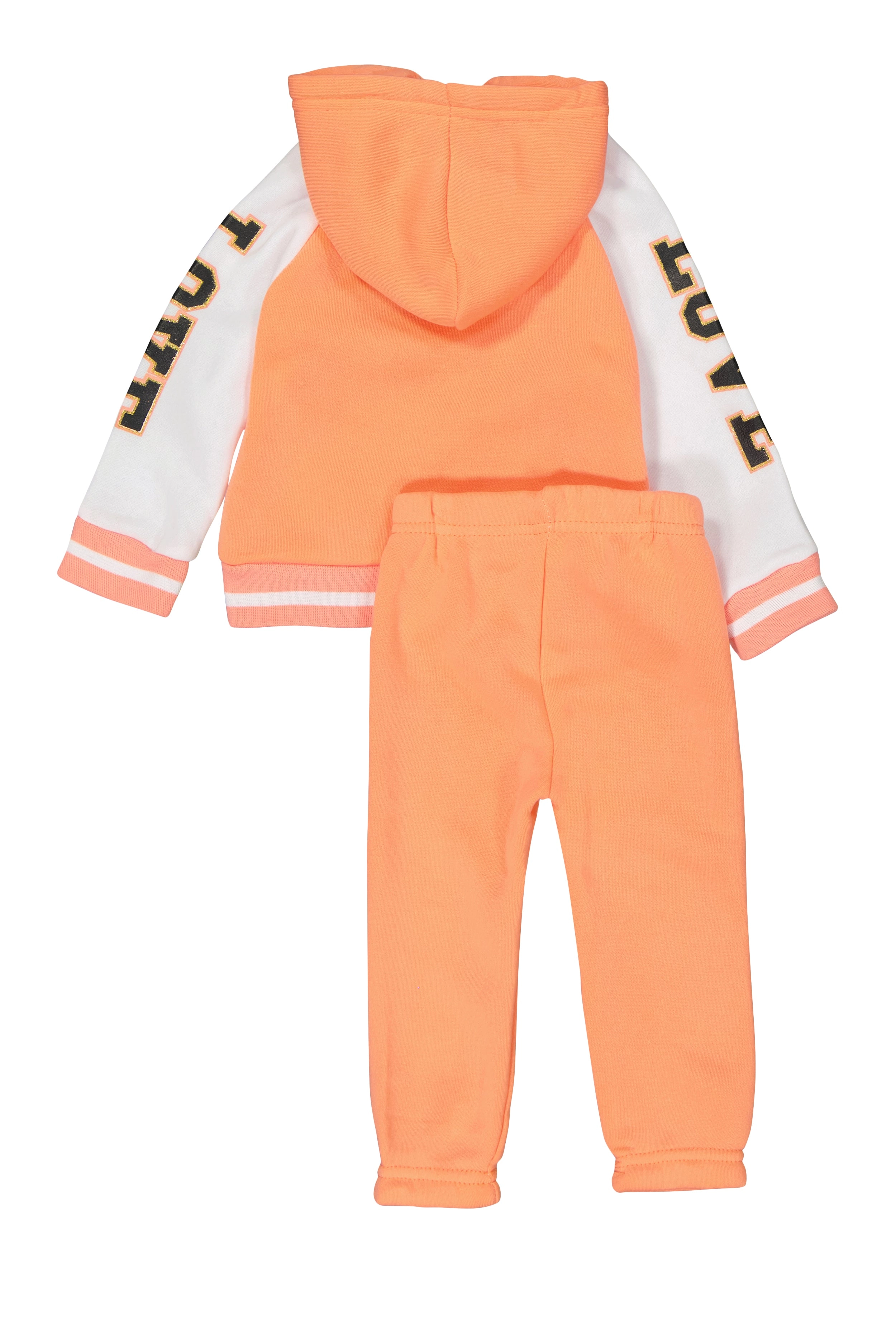 Baby Girls 12-24M Love Zip Front Hoodie and Joggers
