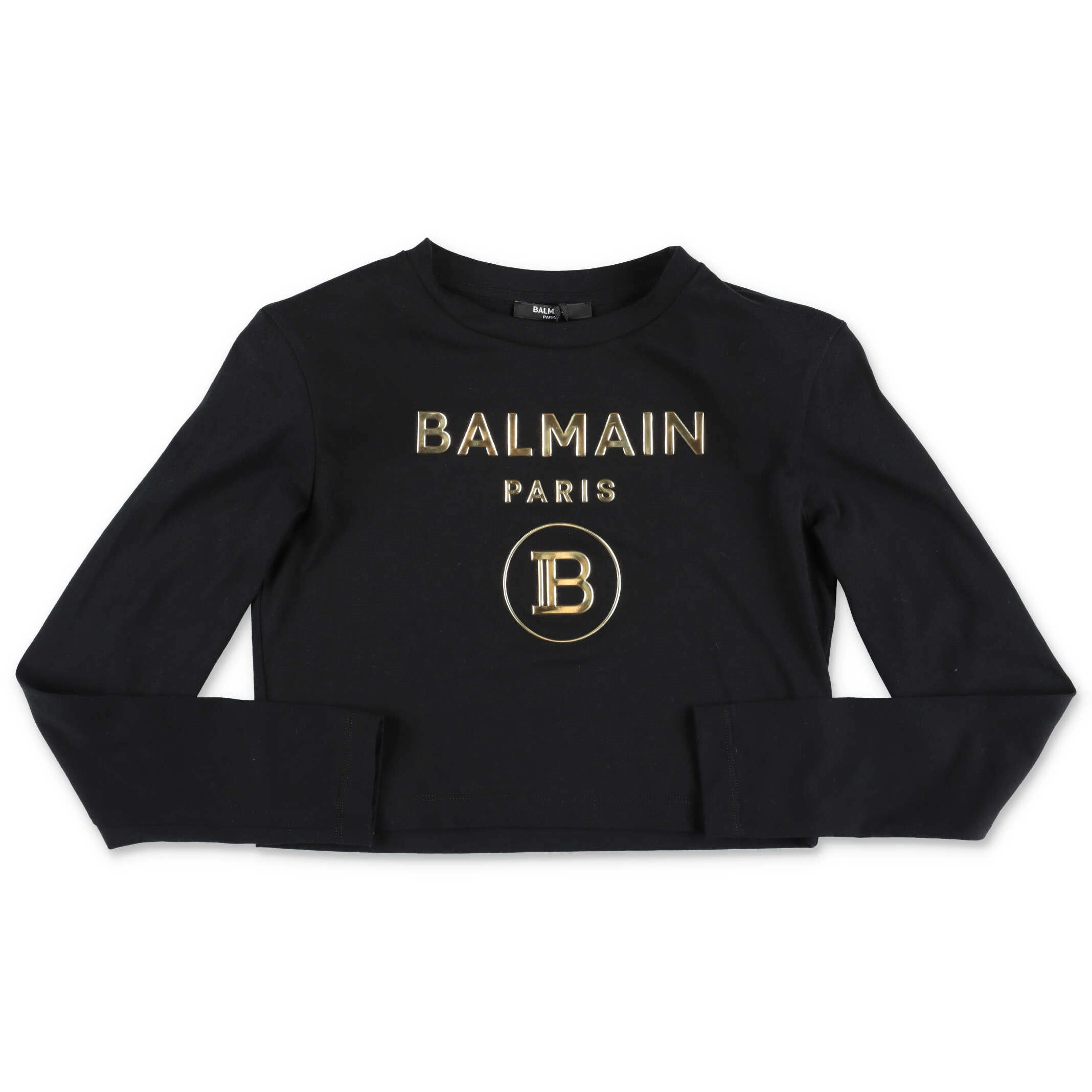 Balmain Kids Logo Printed Crewneck T-Shirt