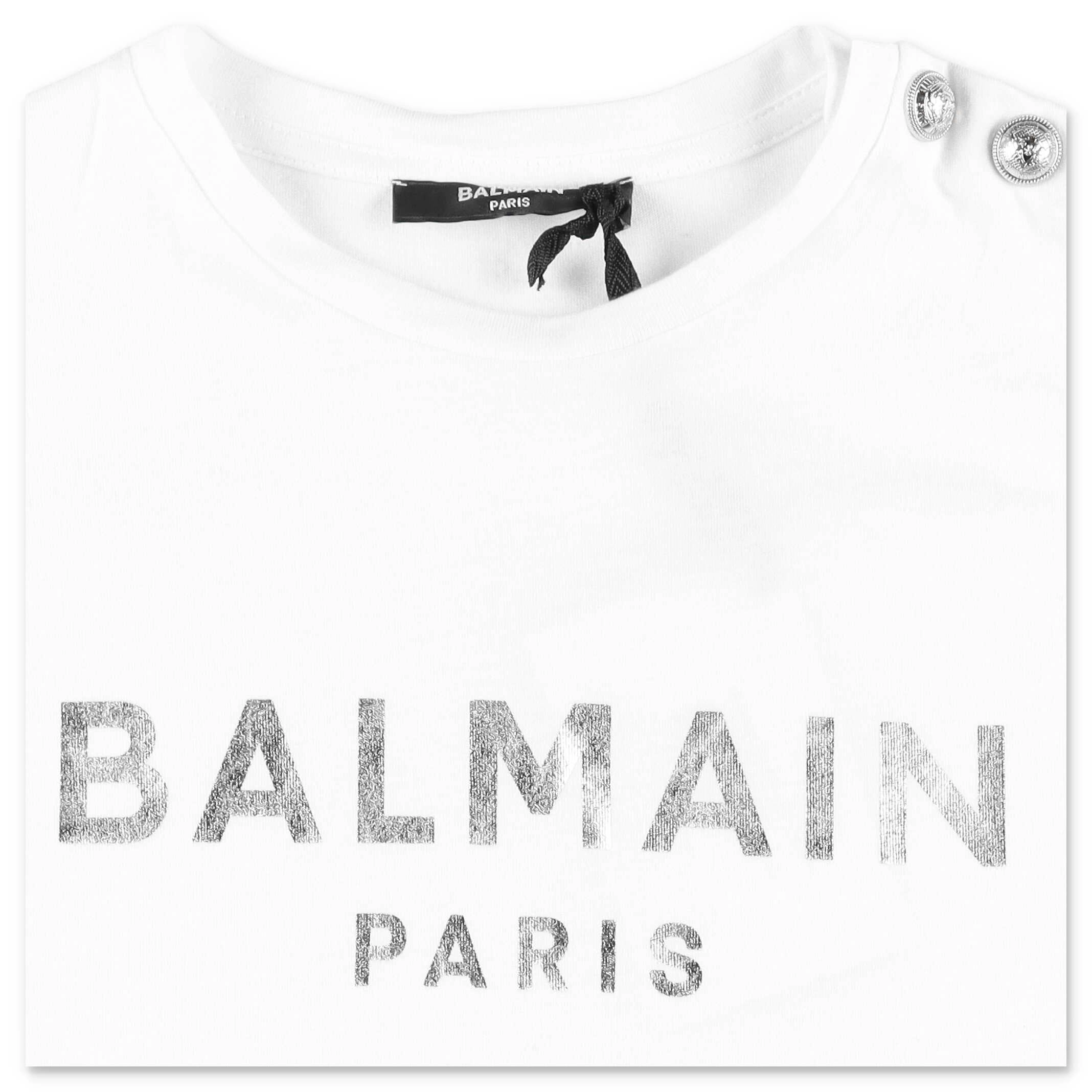 Balmain Kids Logo Printed Tank Top