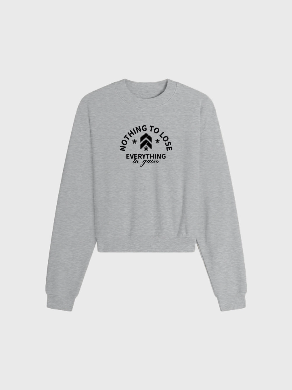 BARRY'S HEATHER GREY CROPPED CREW