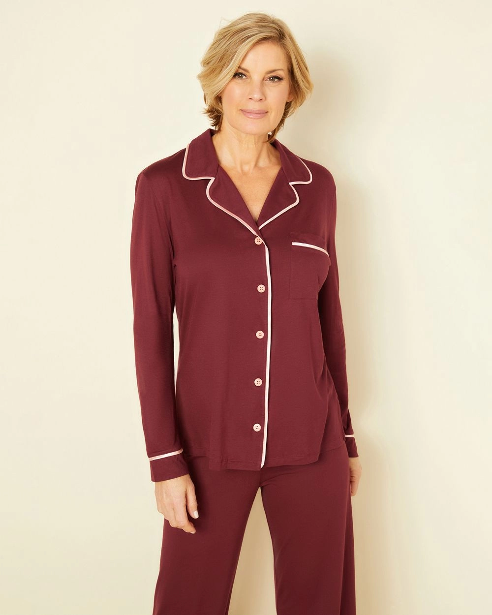 Bella Relaxed Long Sleeve Top and Pant Pajama Set