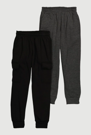 Boys Cargo Joggers 2 Pack