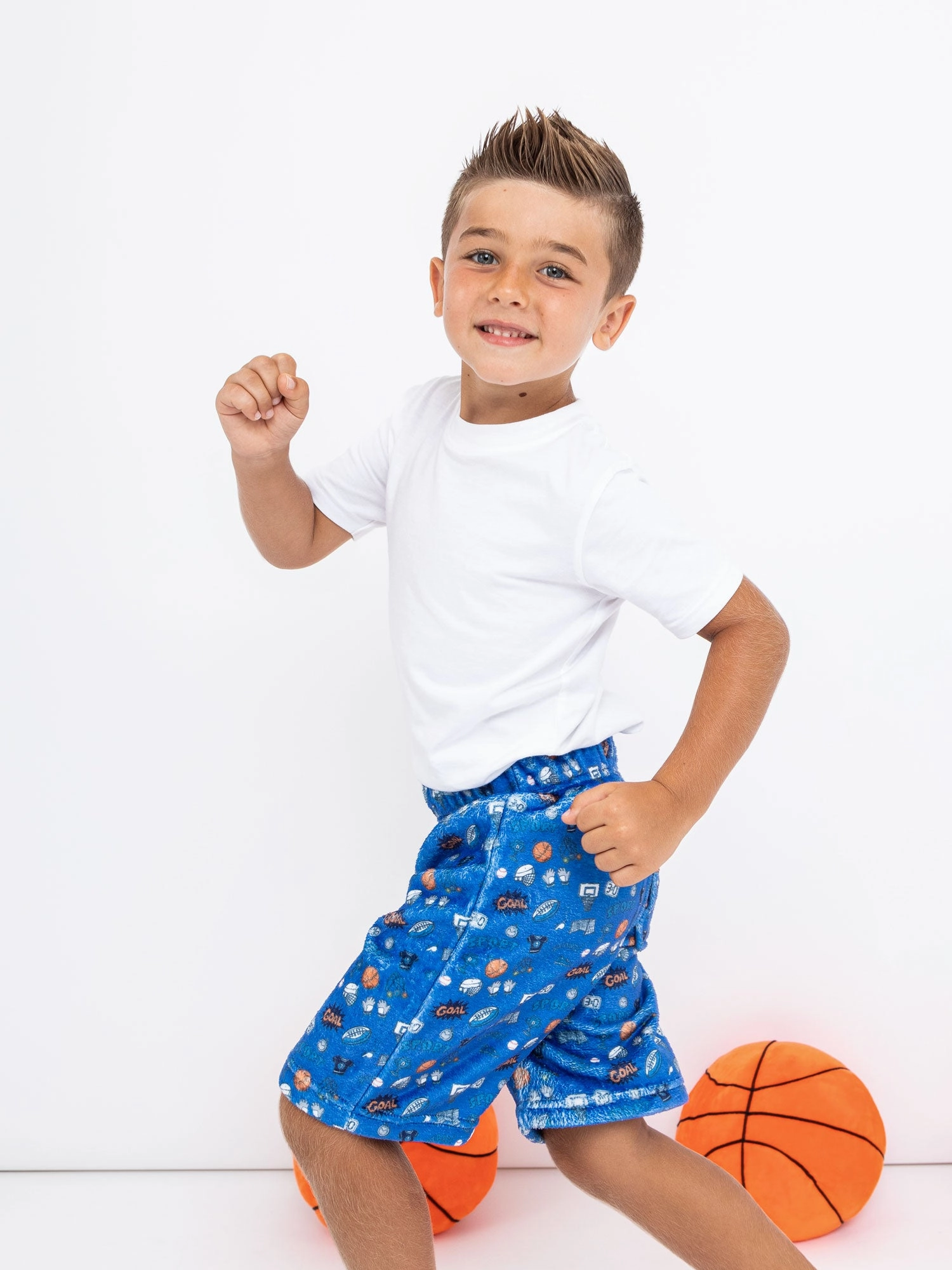 Boy's Sports Plush Lounge Shorts