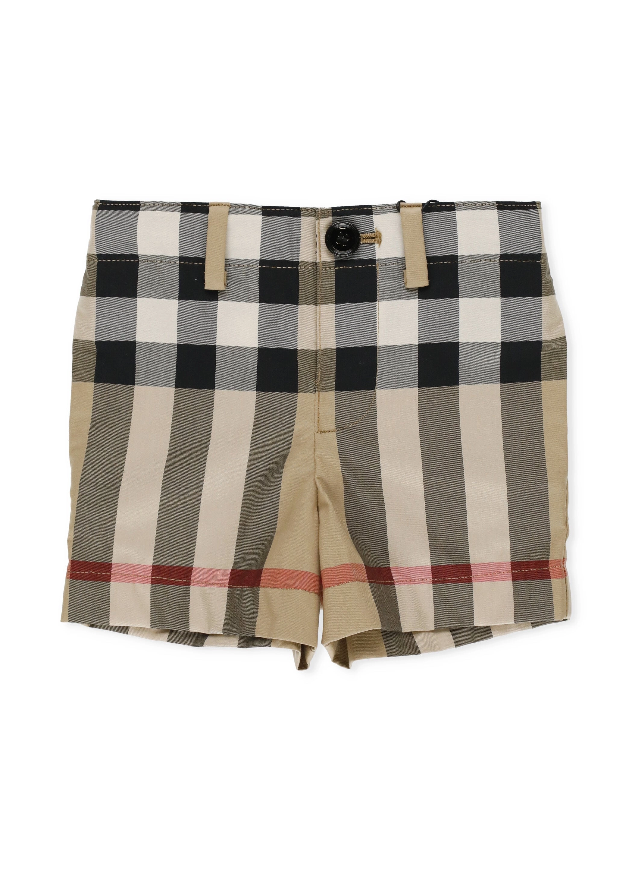 Burberry Kids Check Pattern Tailored Shorts