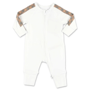 Burberry Kids Check Print Jumpsuit