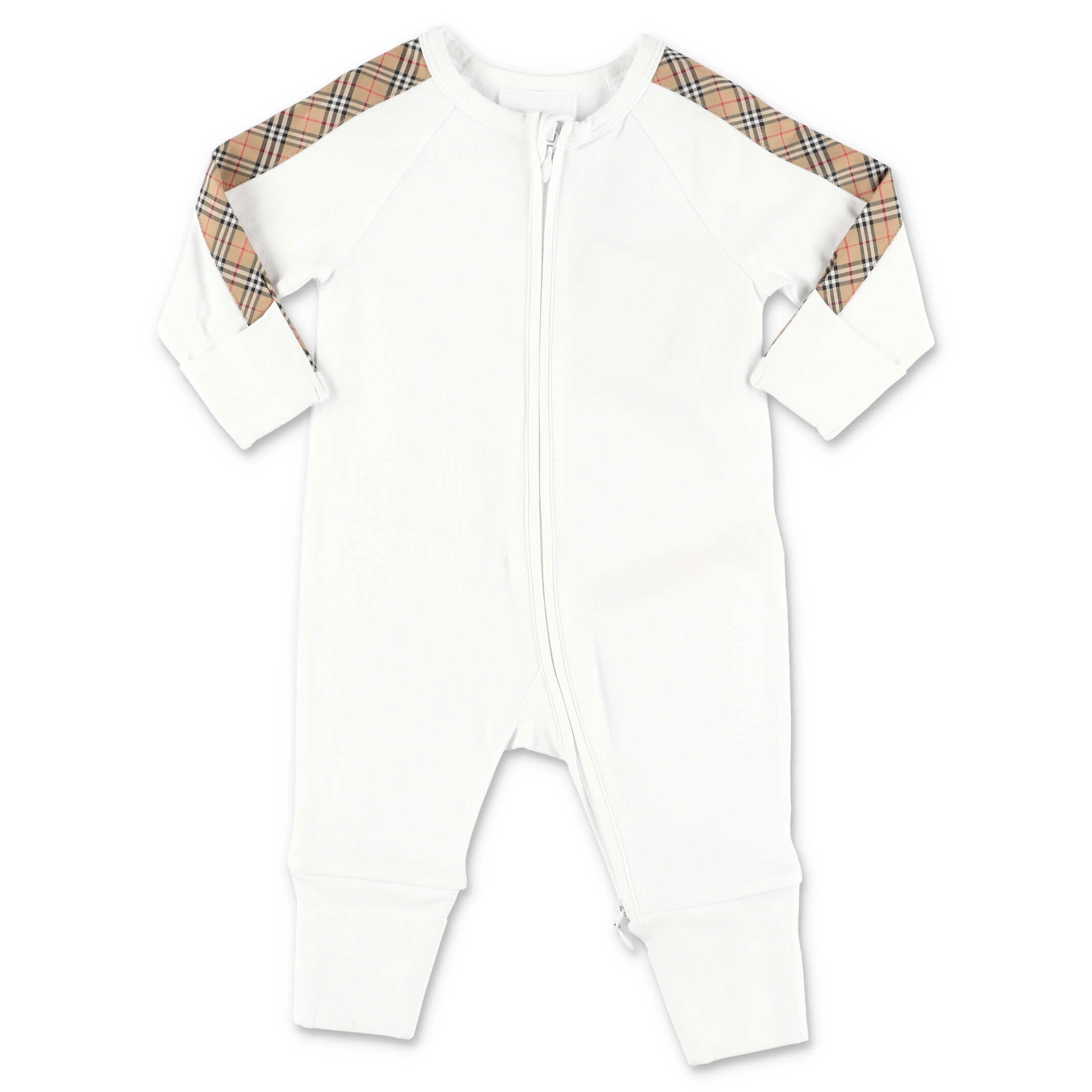 Burberry Kids Check Print Jumpsuit