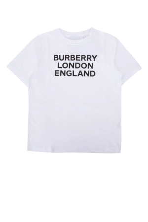 Burberry Kids Logo Printed Crewneck T-Shirt