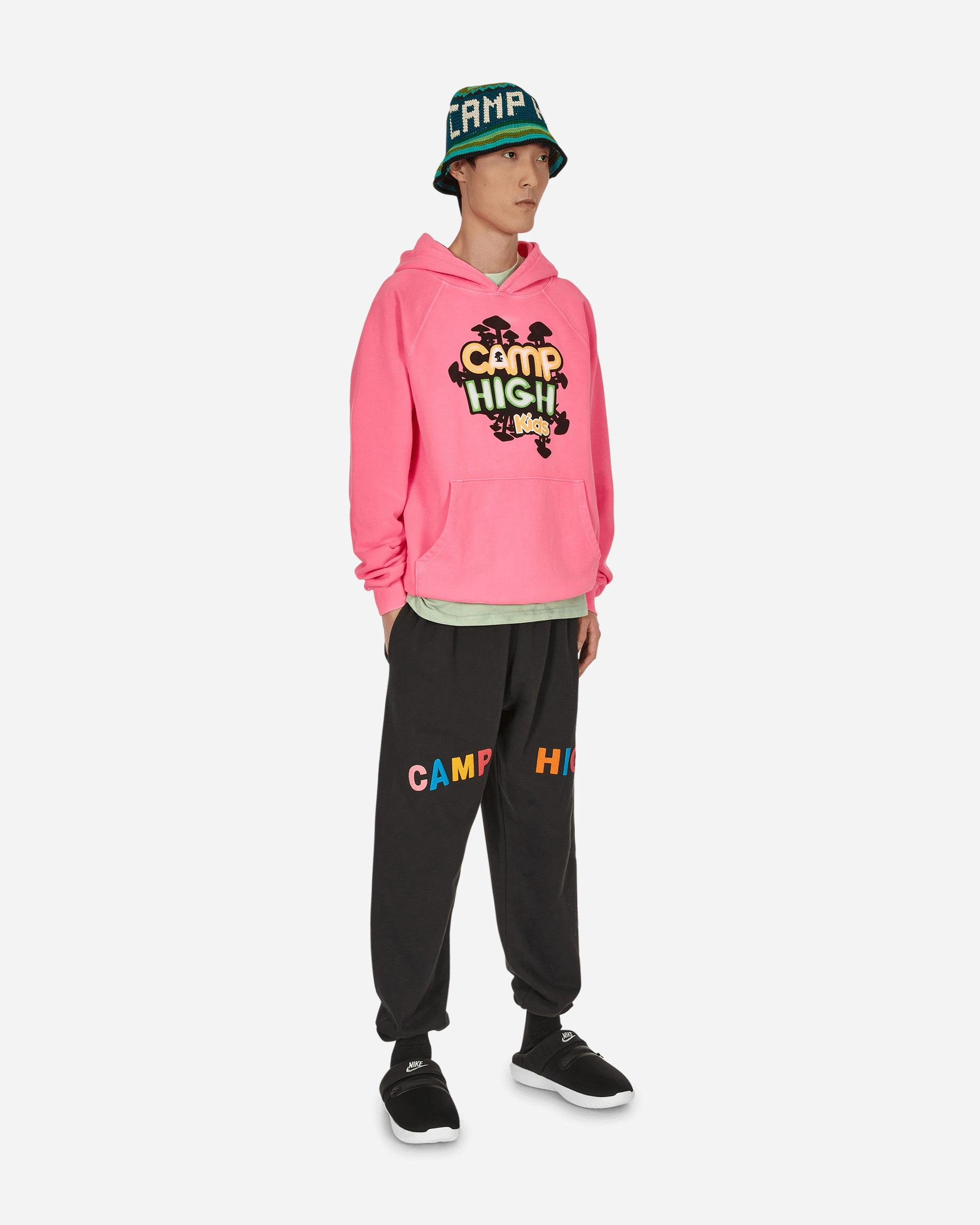 Camp High Kids Hooded Sweatshirt Pink
