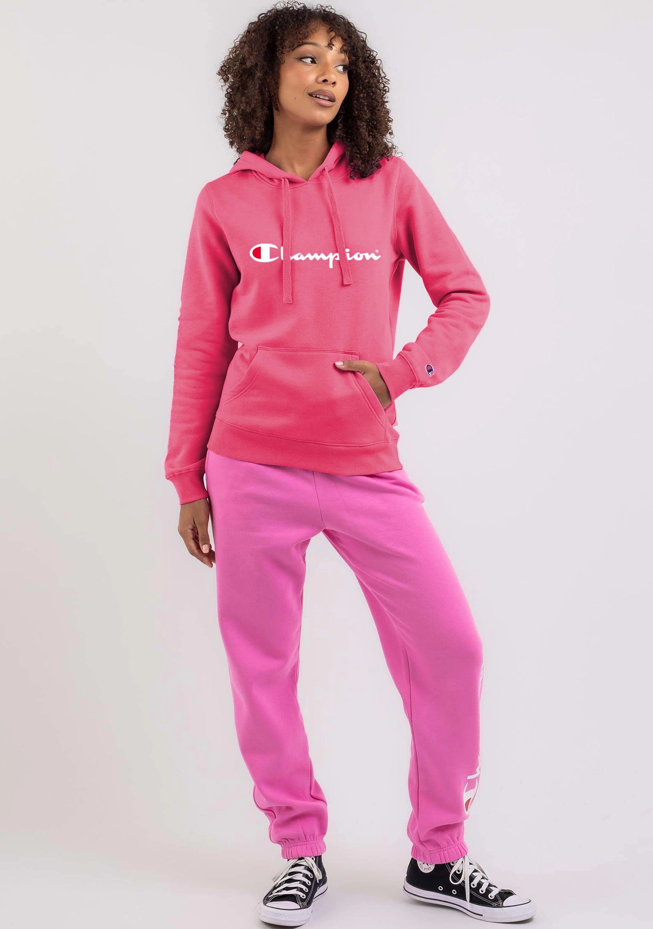 Champion Women’s Script Hoodie Red/Pink