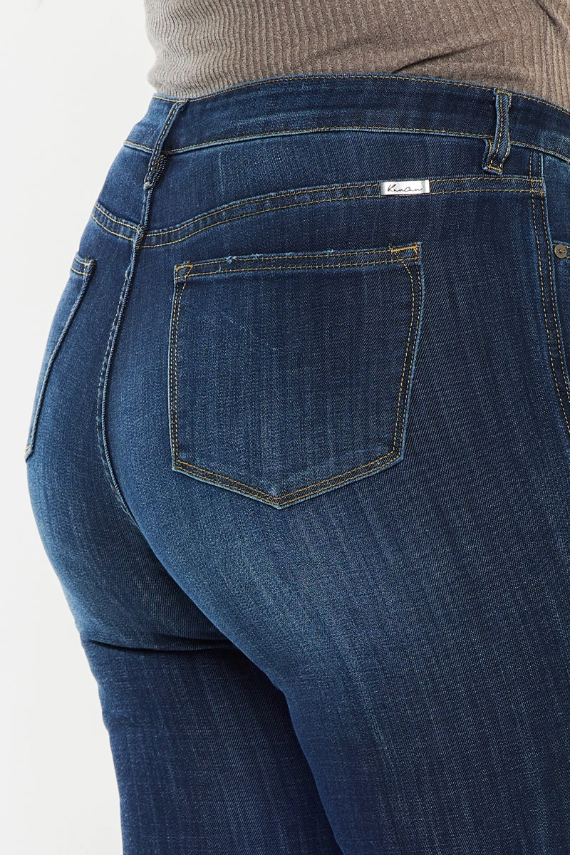 Charly  Mid Rise Flare Jeans (Petite Plus Size)