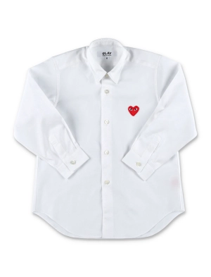 Comme des Garçons Play Kids Heart Patch Shirt