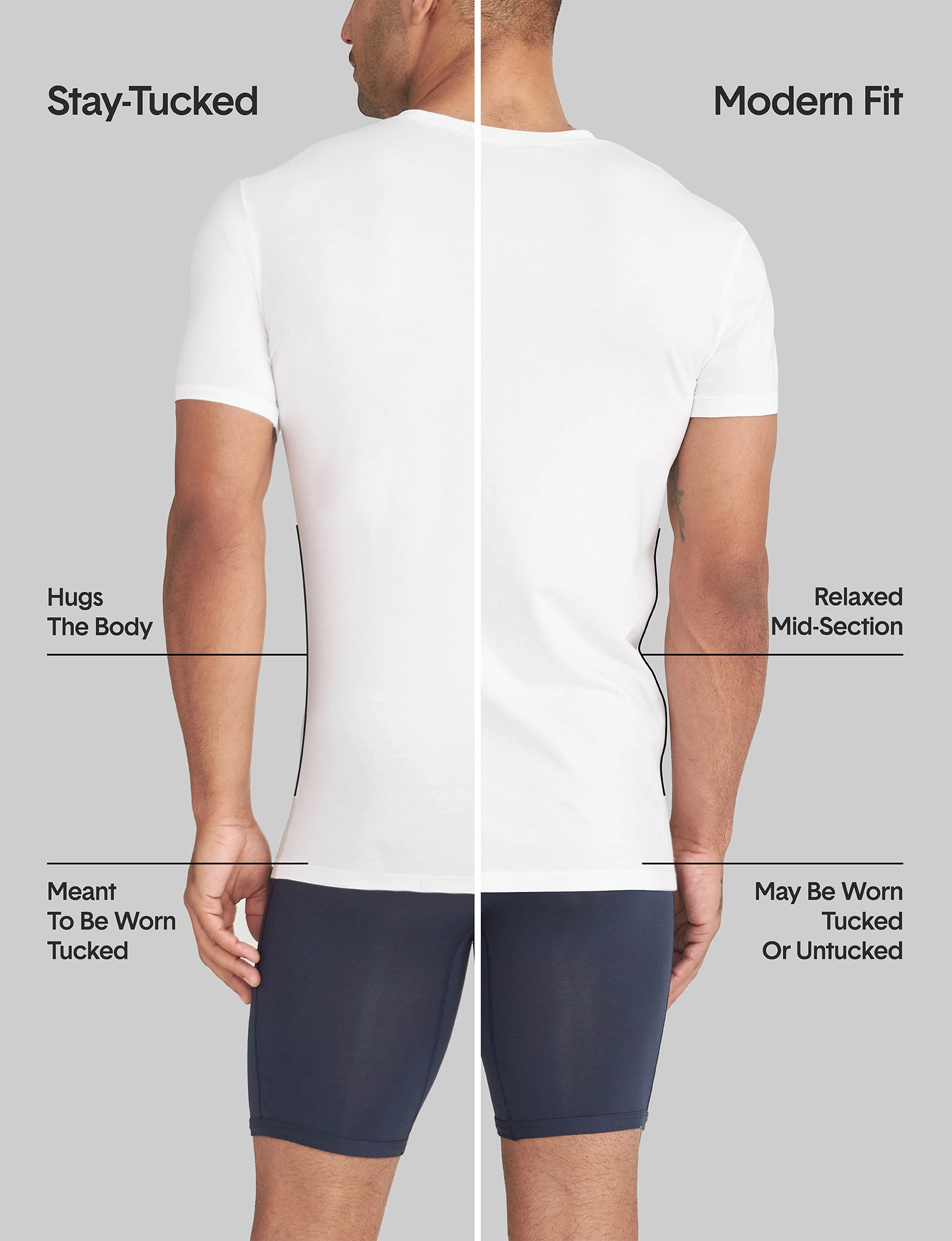 Cool Cotton High V-Neck Stay-Tucked Undershirt (6-Pack)