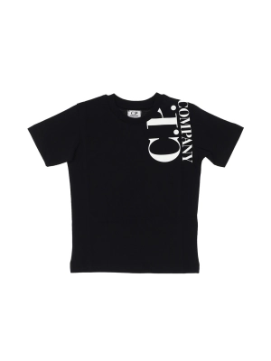 C.P. Company Kids Logo Printed Crewneck T-Shirt