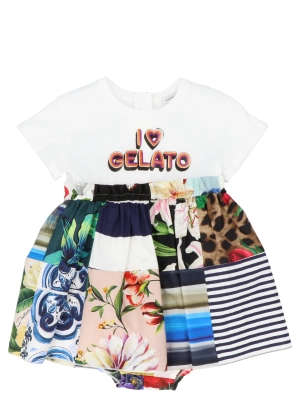 Dolce & Gabbana Kids I Love Gelato Print Dress