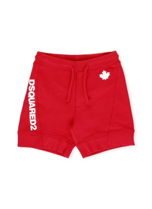 Dsquared2 Kids Logo Printed Drawstring Shorts