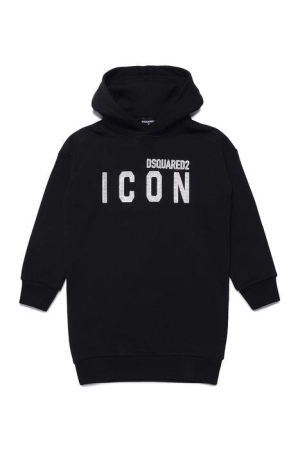 Dsquared2 Kids Logo Printed Embellished Hoodie Dress