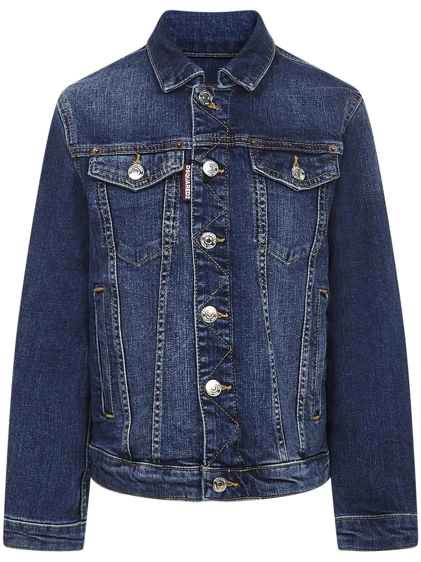 Dsquared2 Kids Rear Logo Print Jacket