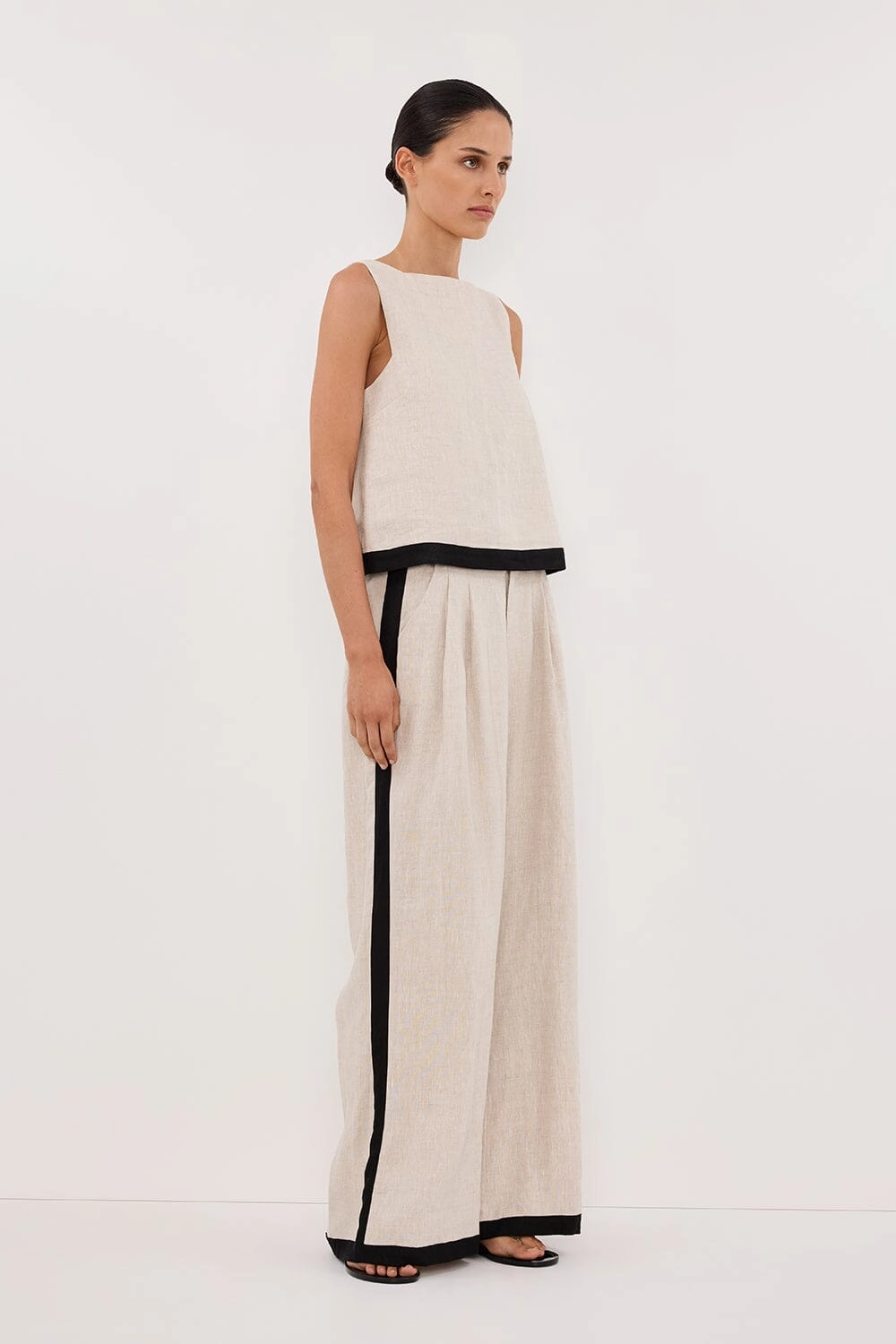EBONY NATURAL LINEN PANT