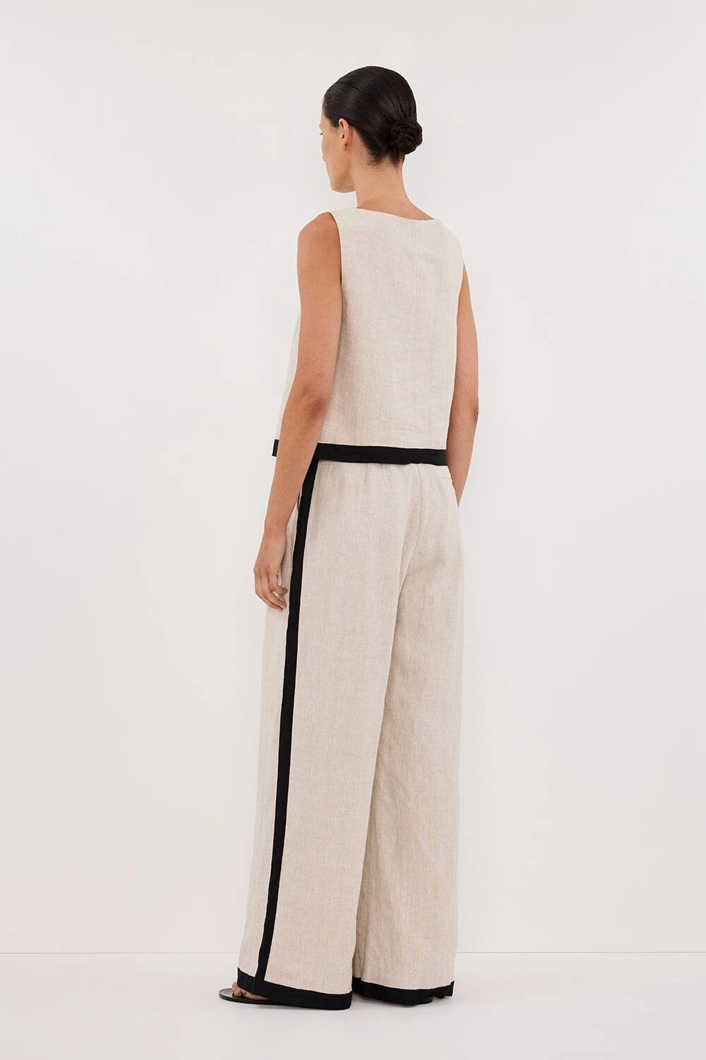 EBONY NATURAL LINEN PANT