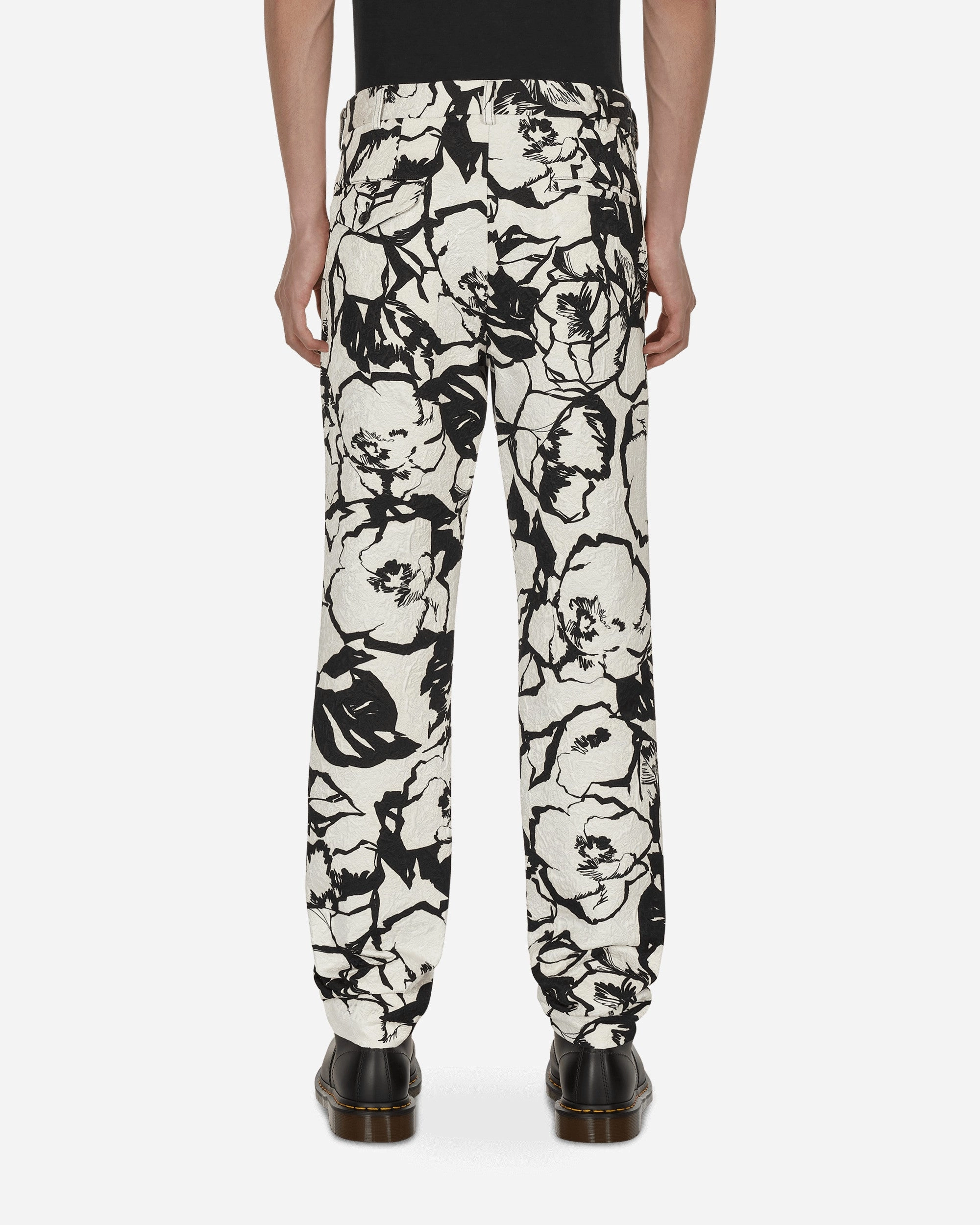 Floral Trousers White