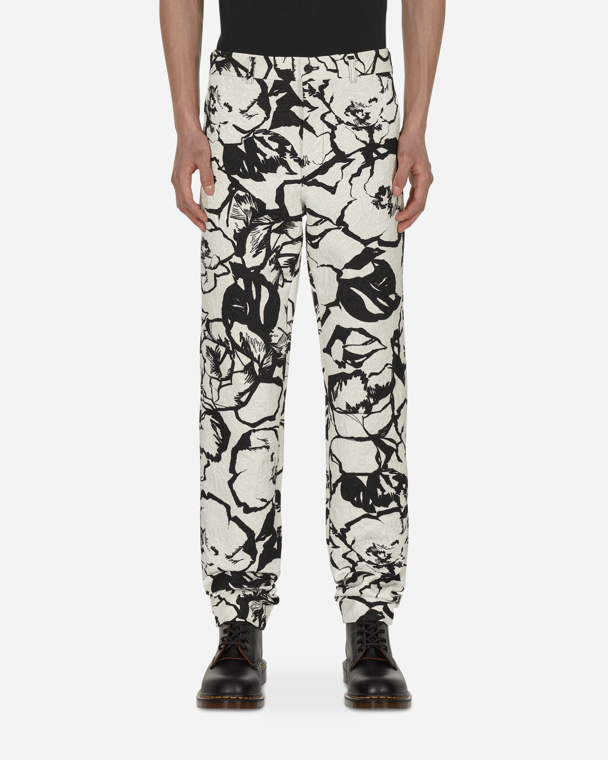 Floral Trousers White