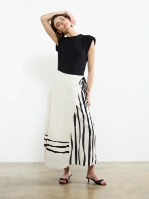 Genevieve Ariette Linen Skirt