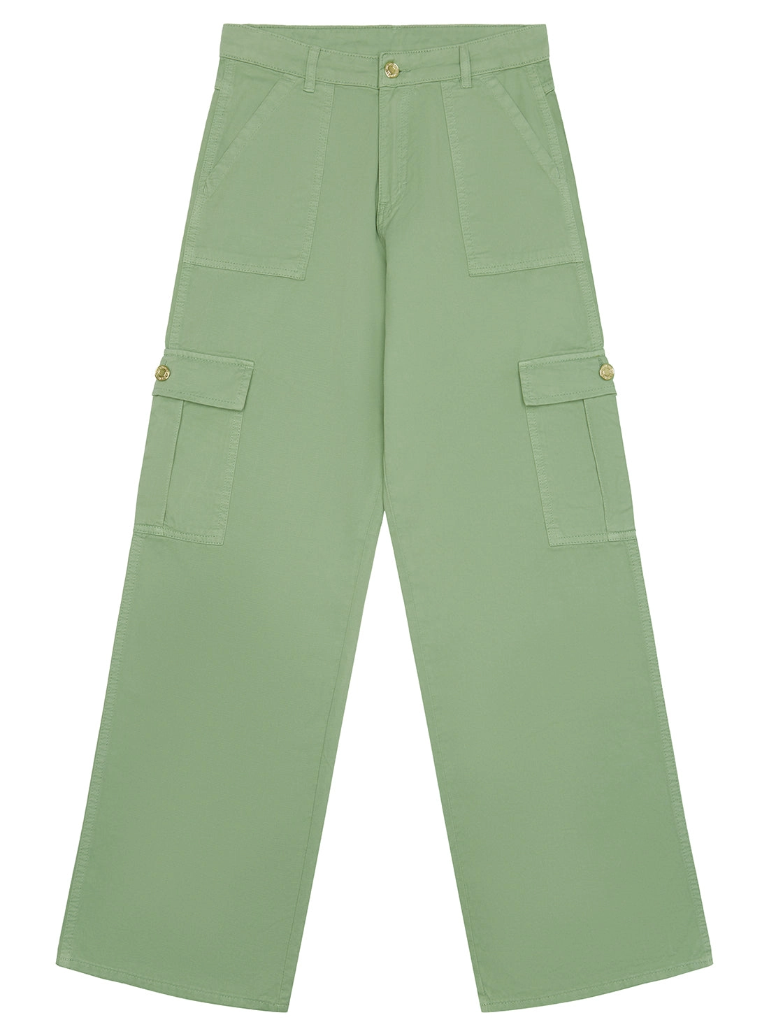 Green Twill Cargo Pants (7-16)