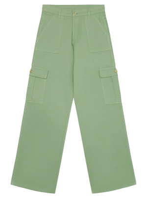 Green Twill Cargo Pants (7-16)