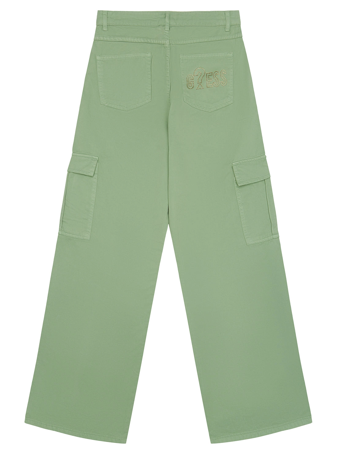 Green Twill Cargo Pants (7-16)