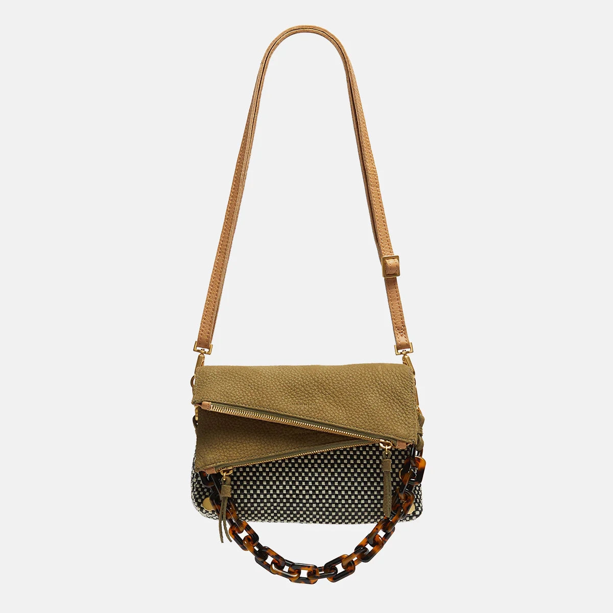 Hammitt Dillon Leather Handbag California Sunday/Brushed Gold - Limited Edition
