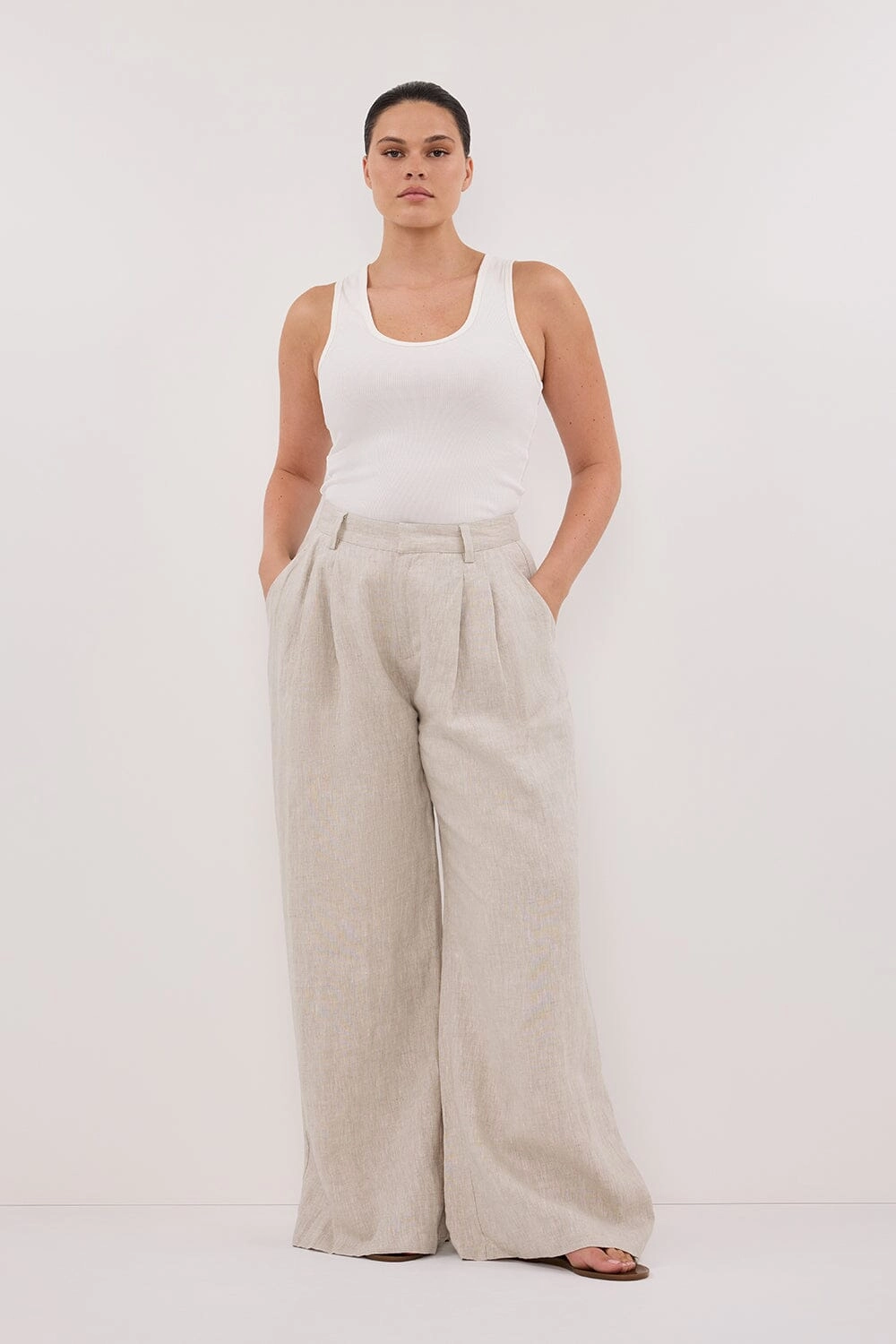 HOLDEN NATURAL LINEN PANT
