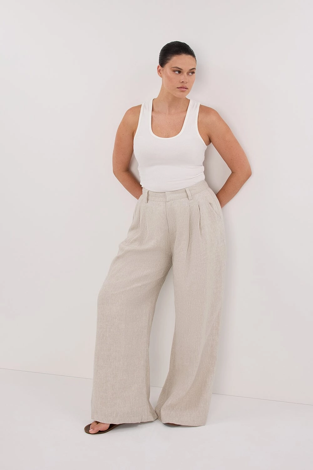 HOLDEN NATURAL LINEN PANT