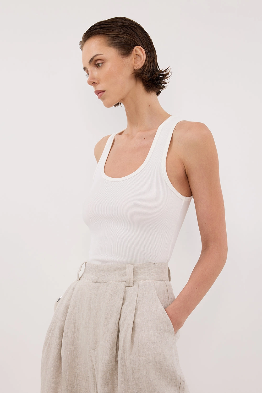 HOLDEN NATURAL LINEN PANT