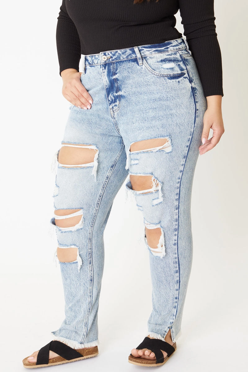 Juliet Ultra High Rise Mom Jeans (Plus Size)